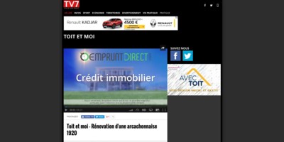 Emprunt Direct partenaire de Toit & Moi sur TV7 Bordeaux